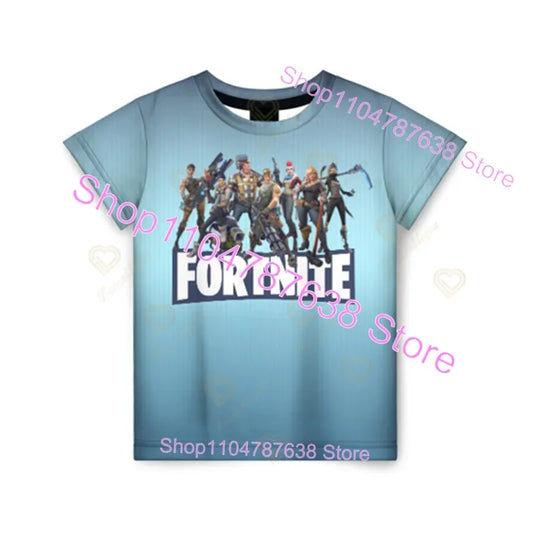 Peely Fortnite T-Shirt mit Rundhalsausschnitt, sommerliches Kurzarm-Battle-Royale-Streetwear-Top für Freizeitlooks