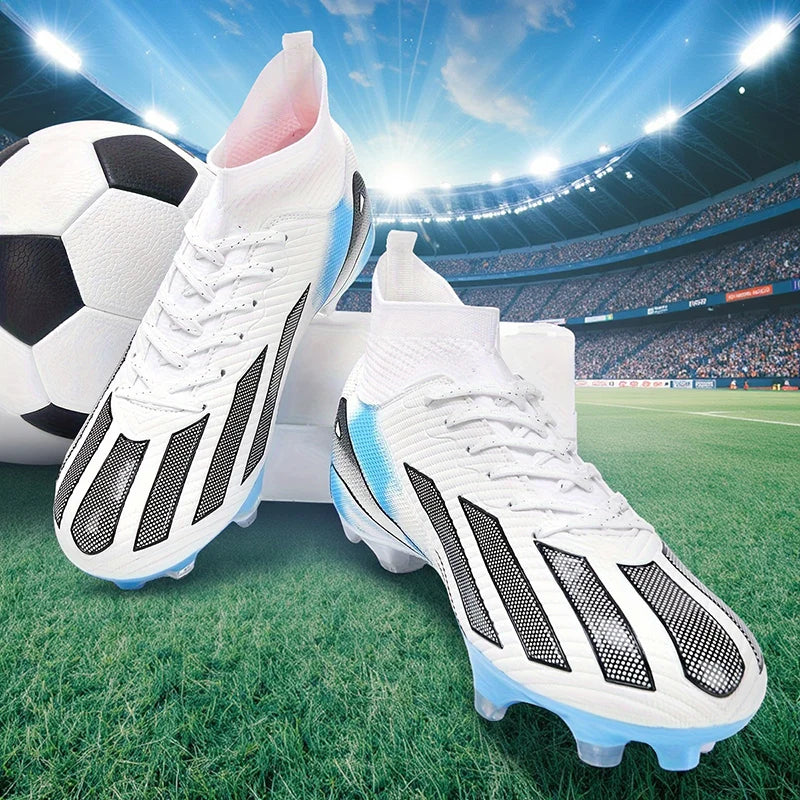 New Men's Football Boots Adult's Soccer Field Shoes Teenager's Sports Cleats Outdoor Grass Training Boots High Quality Sneakers