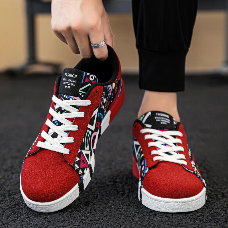 YRZL Παπούτσια Skateboard Ανδρικά Canvas Sneakers Casual Αναπνέοντα Παπούτσια Περπατήματος Ελαφριά Επίπεδα Παπούτσια για Άνδρες Street Trend Αθλητικό Παπούτσι