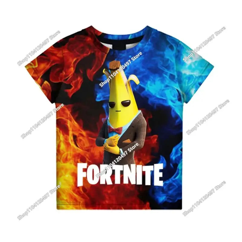 Battle Royale 3D Fortnite T-shirt Tees Men and Women Boys Girls Victory Cartoon Tops Teen Clothes Kids Hero Game Tees Tops