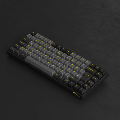 Akko 3084B Plus Black & Gold 75% ISO-DE Layout Mechanical Gaming Keyboard Hot-Swappable Multi-Modes 2.4GHz / USB Type-C / BT 5.0