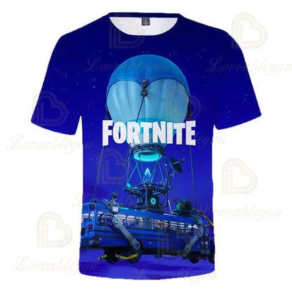 Fortnite Victory Kinderbekleidung für Jungen und Mädchen, Battle Royale 3D-Sweatshirt, Oberteile für Jungen und Mädchen, Kinder-T-Shirt, Hero-Teen-Tops
