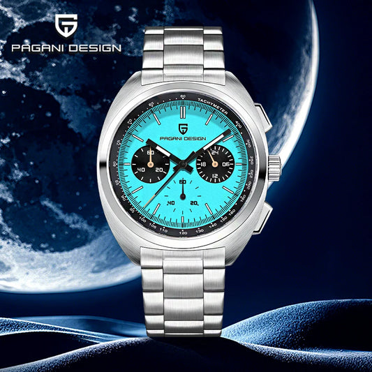 2026Pagani design watch luxury men's quartz watch speed men's chronograph top brand all-steel sapphire diving relógios masculino