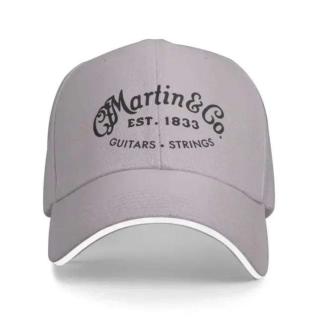 Casquette de baseball Martin Guitar Black Design authentique, streetwear, bonnets d'hiver pour femme et homme