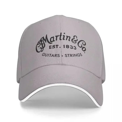 Casquette de baseball Martin Guitar Black Design authentique, streetwear, bonnets d'hiver pour femme et homme