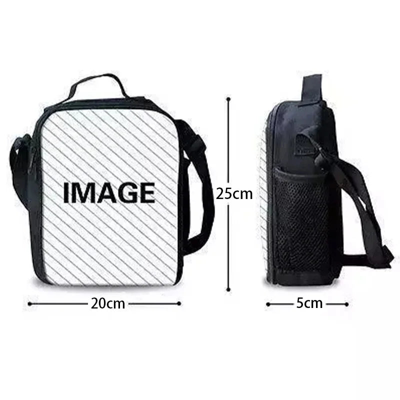 Classic Game Fortnites Child Insulated Large Capacity Bag for Boy &Girl Student Outdoor Picnic Resuable Thermal Cooler Lunch Box