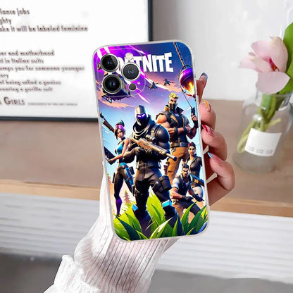 F-Fortnites-Cools Phone Case For IPhone 17 16 15 14 13 12 11 Pro Max Plus Soft Cover Personalized DIY