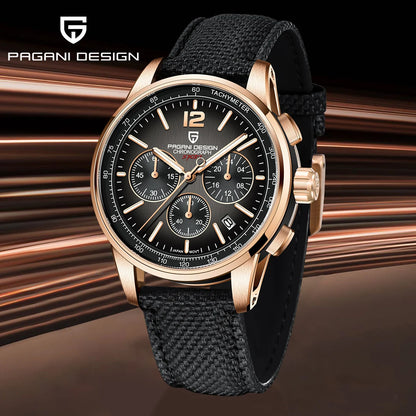 PAGANI DESIGN 2025 New Men Quartz Watches VK63 Fashion Casual 100M Water Resistant Sapphire Glass Stainless Steel Watches