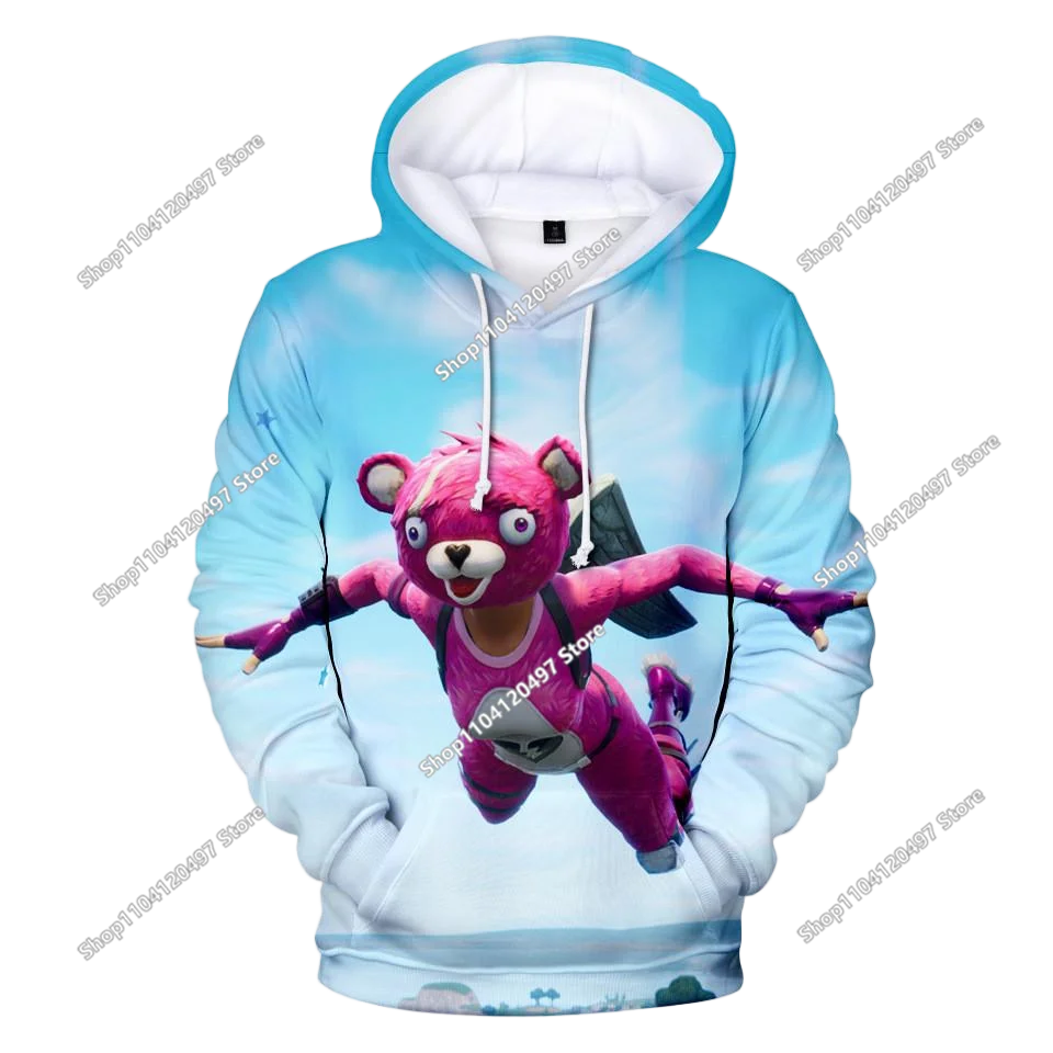 Fortnite Casual Pullover Hooded Sweatshirt Clothes Girls From 2 To 14 Years Children's Clothing Battle Royale Pullover Hoodies