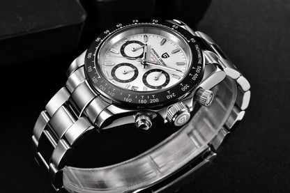 2025 PAGANI DESIGN  New PD1644 Meteorite Dial Fashion Men Quartz Wristwatches 100M Sapphire Glass Chronograph relogio masculin