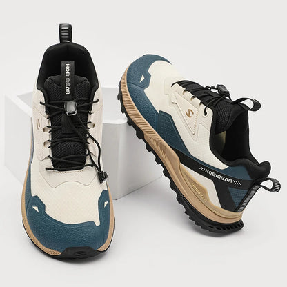 HOBIBEAR Unisex Running Shoes, Elastic Band Hiking Sneakers, Lightweight Breathable Casual Shoes