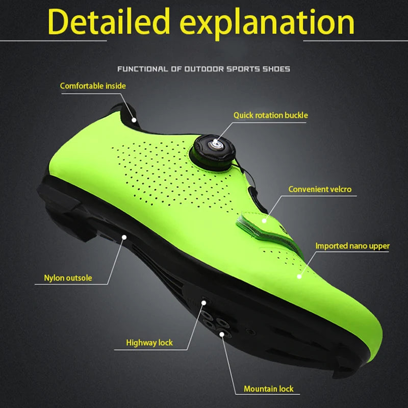 Zapatillas unisex de MTB: zapatillas de ciclismo MTB, zapatillas de running para hombre, zapatillas con clavos para bicicleta de montaña, zapatillas de ciclismo para mujer