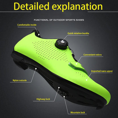 Zapatillas unisex de MTB: zapatillas de ciclismo MTB, zapatillas de running para hombre, zapatillas con clavos para bicicleta de montaña, zapatillas de ciclismo para mujer