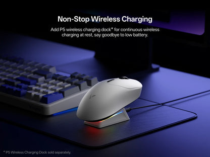 Rapoo VT2 MAX Wireless E-sports Gaming Mouse with 8K Polling Rate Optical Sensor Ergonomic Design 53g Lightweight for PC Laptop