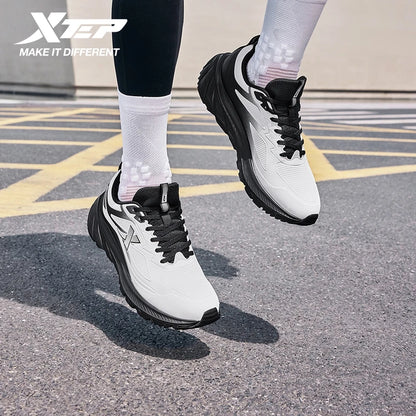 Xtep Herren-Laufschuhe – leicht, atmungsaktiv, stoßdämpfend, strapazierfähig, langlebig, gepolstert – Sneaker 875419110002