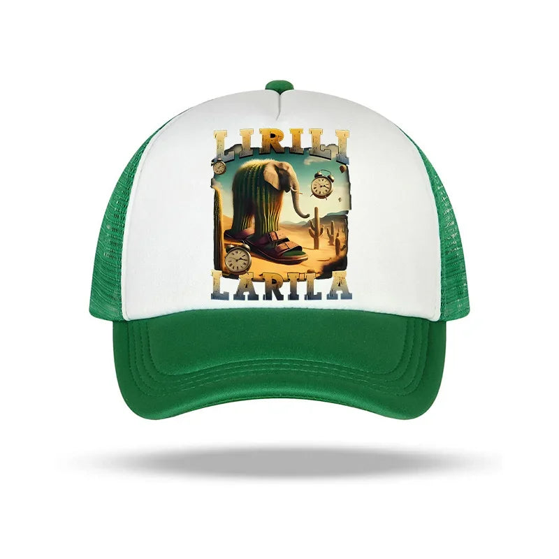 Casquette de baseball italienne Brainrot pour enfants, casquette décontractée pour garçon, chapeaux de sport pour enfants, chapeaux de soleil Tung Sahur Tralalers Shark, bonnet ajustable, cadeau pour homme