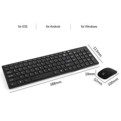 New 2.4G Wireless Keyboard and Mouse Set for Laptop iPad PC Desktop for Android iOS Windows