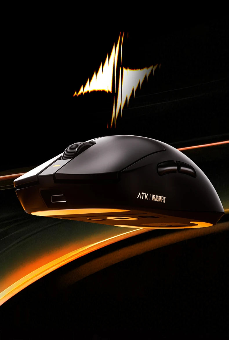 ATK Dragonfly A9 Ultra draadloze gamingmuis PAW3950 ultralicht tri-mode ergonomische e-sports gamermuis voor FPS A9 SE Plus