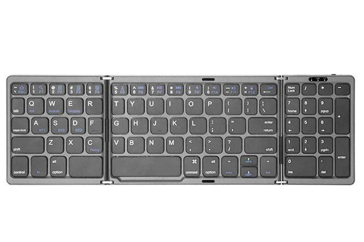 Foldable Wireless Bluetooth Keyboard Rechargeable Folding Keyboard For IPAD Mobile Tablet Notebook Office Mini Wireless keyboard