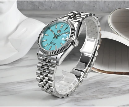 San Martin 36.5mm Men Dress Watch Top Brand Luxury Automatic Mechanical Fashion Couples Watches Sapphire Waterproof 100m BGW9