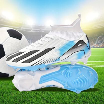 Ghete de fotbal pentru bărbați, crampoane pentru băieți, încălțăminte de fotbal ultraușoară sport, pentru adulți, profesională, antiderapantă și confortabilă, pentru antrenament și meciuri pe iarbă