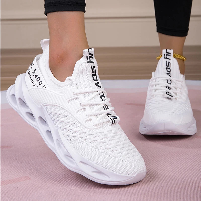 Zapatillas deportivas de moda para mujer, zapatillas con plataforma, zapatos planos de primavera-invierno, zapatillas de running para mujer, tallas grandes, 43