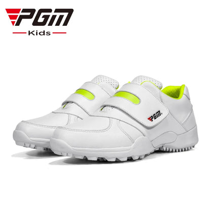 PGM Barn Flickor Pojkar Golfskor Halkfria Läder Utomhus Barnsneakers Sportskor XZ054