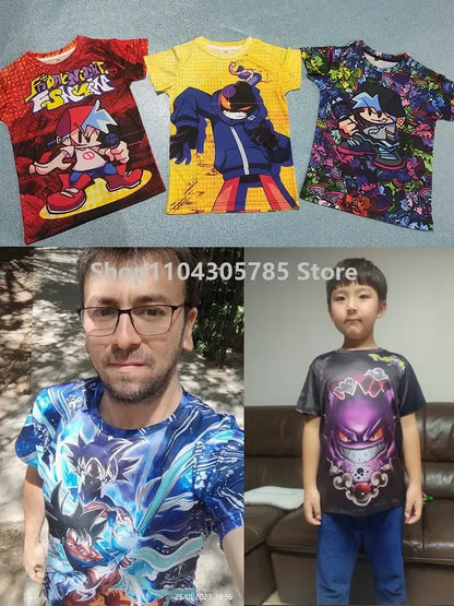 Battle Royale 3D Fortnite T-shirt Tees Men and Women Boys Girls Victory Cartoon Tops Teen Clothes Kids Hero Game Tees Tops