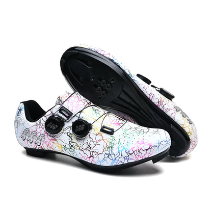 Scarpe da ciclismo professionali per bici da strada da uomo da gara con chiusura automatica, scarpe da ciclismo da donna con tacchetti SPD