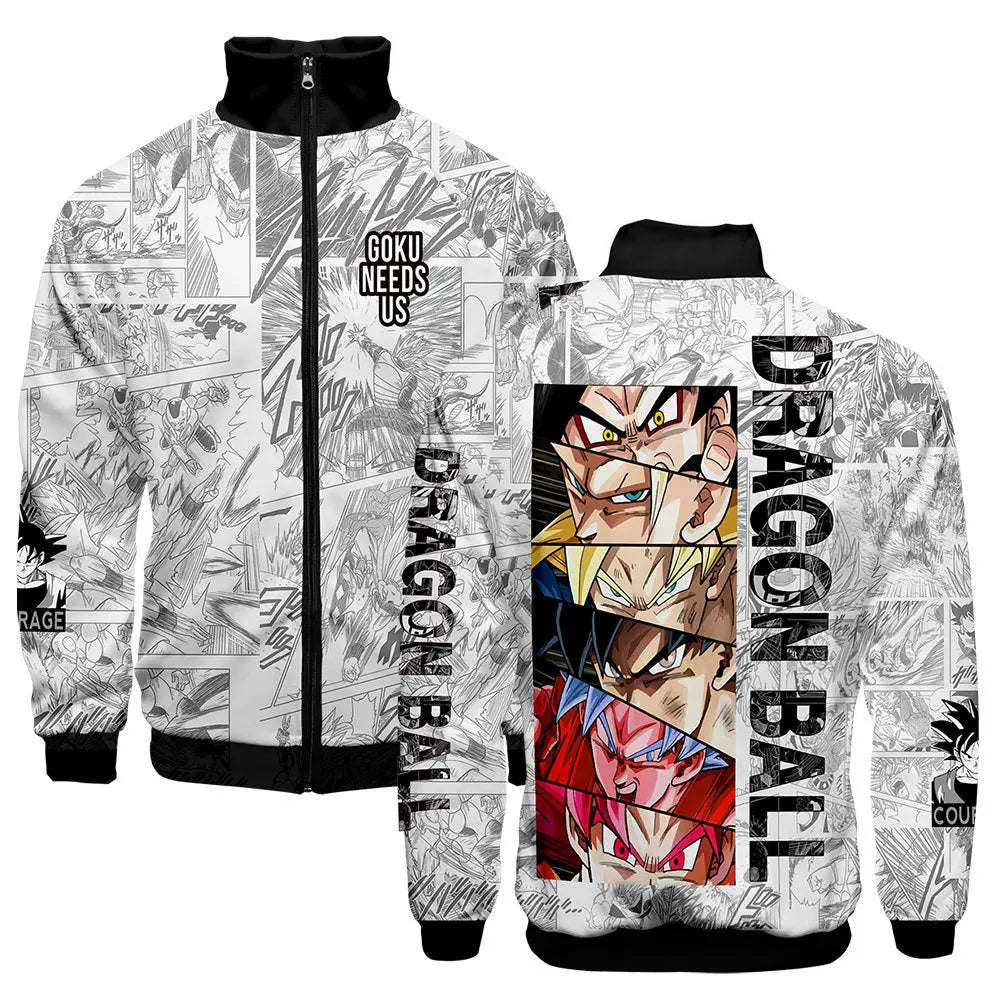 Dragon Ball 3D Print Zipper Hoodie Cool Fashion Men/Women/Kids Long Sleeve Hoodies Sweatshirt Casual Cosplay Jacket Clothes