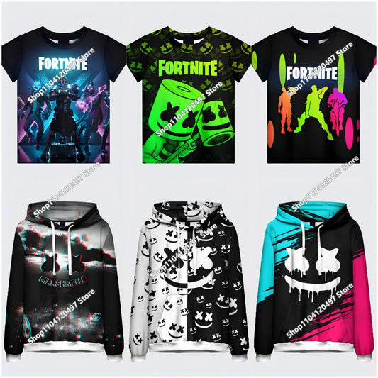 Fortnite Paarbekleidung Herren- und Damenpullover Kinder bedruckter Casual-Hoodie für Schüler Outdoor-Sport schlicht langärmelig