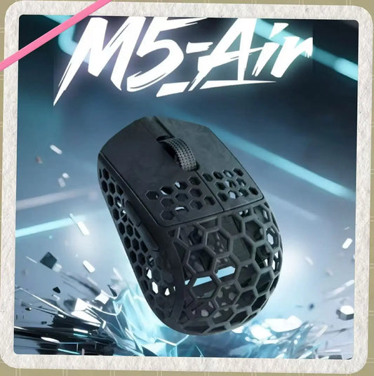 Darmoshark M5 Air Forged Carbon Fiber Gaming Mouse, Wireless 8K Gaming Mouse, 30K DPI Ultra-Lightweight Gaming Mouse for Finger Grip & Small Hands