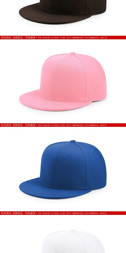 Big Bone Man Plus Size Baseballkappen für Erwachsene, flacher Schirm, Hip-Hop-Fitted-Cap, Herren und Damen, große Kappen, Snapback-Cap, Größe 6 3/4 bis 8