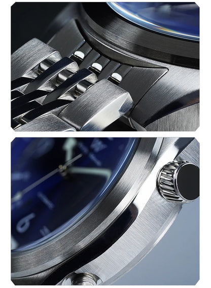 WM Watch Automatic Mechanical Watches Water Resistant Classic Casual Business Man Watch Welly Merck WM089M