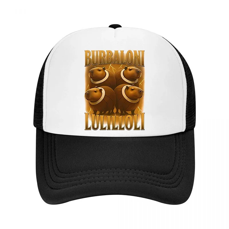 Casquette de baseball italienne Brainrot pour enfants, casquette décontractée pour garçon, chapeaux de sport pour enfants, chapeaux de soleil Tung Sahur Tralalers Shark, bonnet ajustable, cadeau pour homme