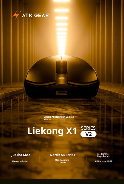 ATK X1 V2 Ultimate 2.0 -hiiri, langaton, Paw3950, ultrakevyt 54g, 750ips, 0.163ms matala viive, 650ips, uusi pelitarvike lahjaksi