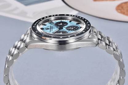 PAGANI DESIGN 2026 New Meteorite pattern dial Luxury Quartz Watch For Men Speed Sport Chronograph AR Sapphire crystal Wristwatch