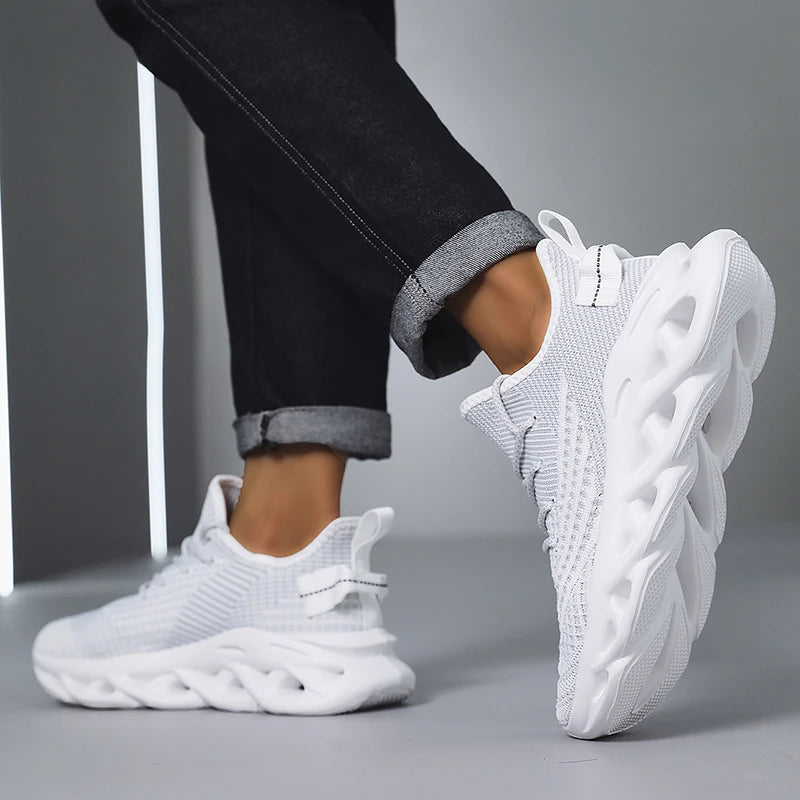 New Running Sneakers Newest Breathable Comfort For Women Low Top Large Size Men's Sports Increase Shoes Mesh Jogging Casual