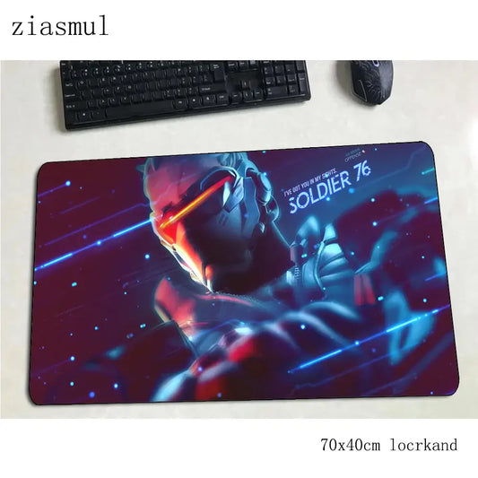 Геймърски пад за мишка Overwatch 700x400x3mm, цветна подложка за бюро за лаптоп, гейминг mousepad, коледен подарък, padmouse за PC геймъри, gamepad мат