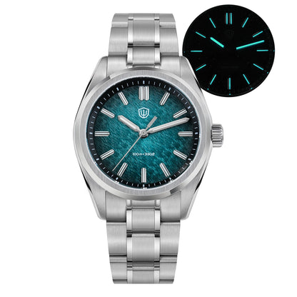 Watchdives New WD0003B ‌Aventurine Dial Watch VH31 Quartz Movement Sapphire Crystal Luminous 100m Waterproof 36mm Vintage Watch