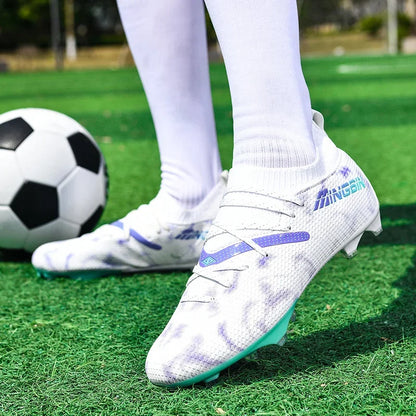 Miesten jalkapallokengät, ammattilaisjalkapallokengät, futsal-kengät, naisten ja miesten yhteiskäyttöön tarkoitetut ultrakevyet, korkealaatuiset TF/FG-lenkkarit