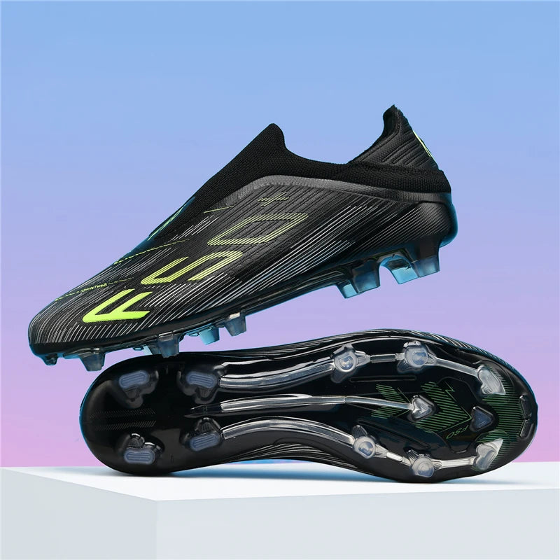 New Men's Football Boots Turf Comfortable Ultralight Soccer Shoes Non Slip Sport Fg Grass Cleats Futsal Indoor Adult Non-Slip