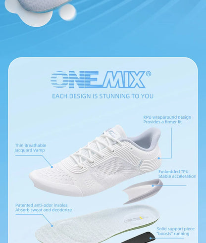 ONEMIX YUE SHUANG Pánské běžecké boty Sportovní tenisky s vzduchovým polstrováním pro páry Sportovní běžecké boty Venkovní dámské vycházkové tenisky