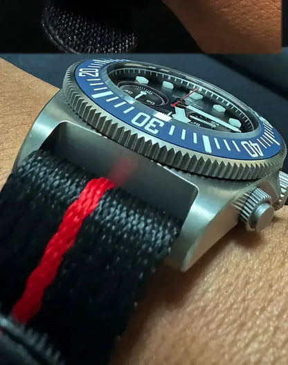 Tactical Frog FXD Titanium Quartz Watch VS75B Solar-powered Movement 20Bar Chronograph Sapphire Diving Watch BGW9 Luminous Watch