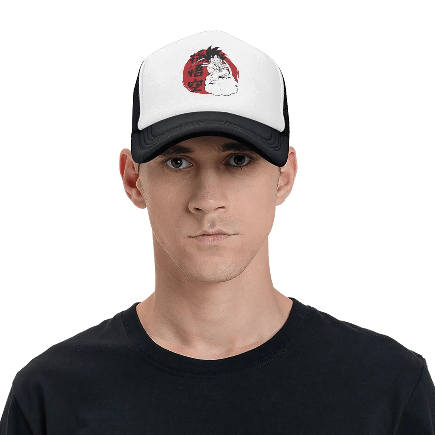 Son gohan D-Dragon Ball Z Trucker Hat Unisex Outdoor  Hats Trucker Worker Cap Trucker Cap Snapback Caps Mesh Baseball Caps