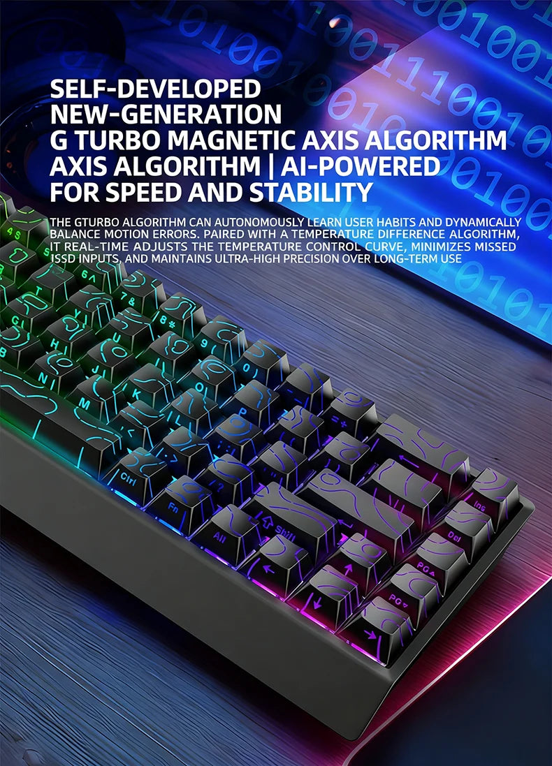 IROK Carotmas Mercury68 Mercury 68 Mercury68 Pro Mercury68 Max RT 0.001mm 8K Teclado mecánico magnético gaming con cable para gamers