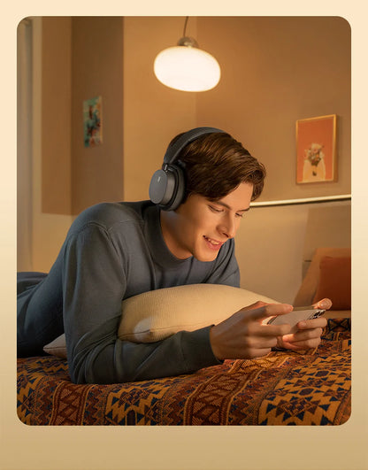 Baseus Bowie D05 Wireless Bluetooth 5.3 Headphones – HiFi Stereo Foldable 70H Battery Over-Ear Headset with Deep Bass & Dual Connection
