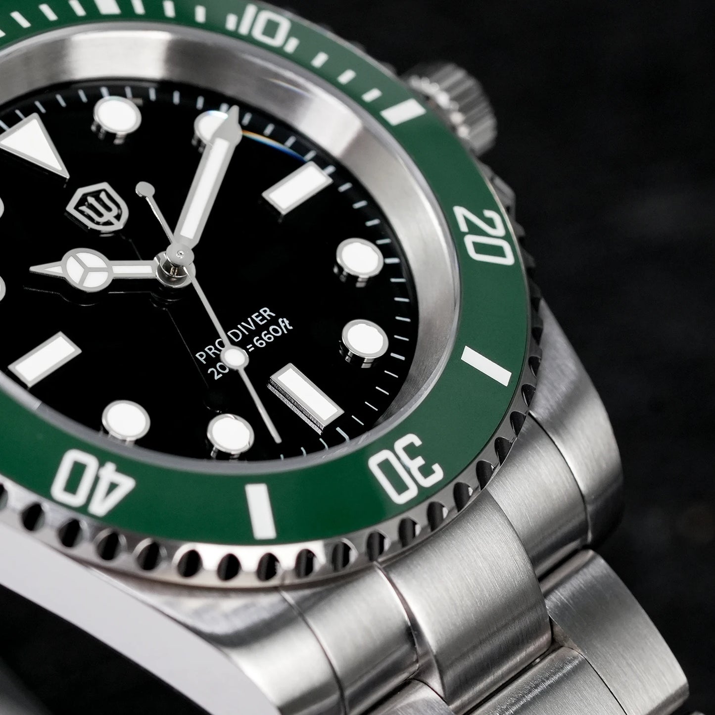 Watchdives WD1680Q V2 VH31 Sweep Second Quartz Watch Ceramic Bezel Ar Sapphire Bgw9 200M Waterproof 316L Wrist Watch Men Watches