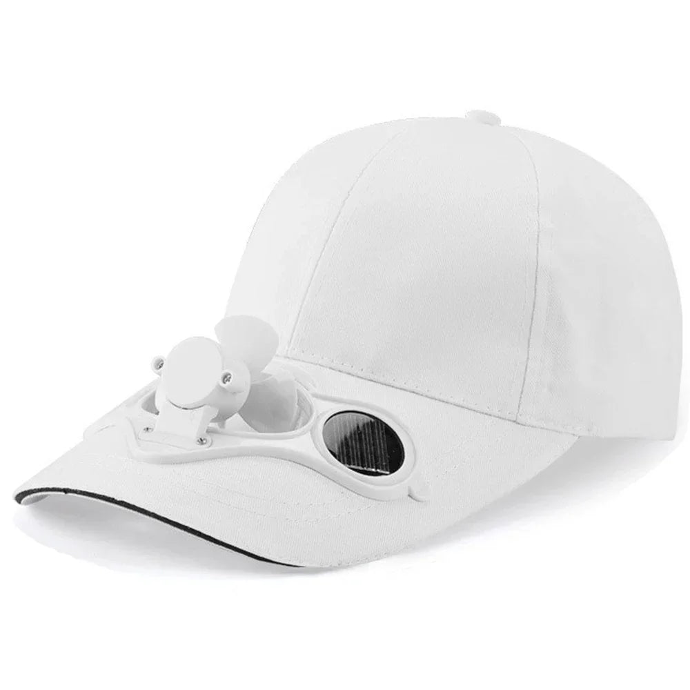 Solar Fan Cap UV Protection Hat Light Mesh Baseball Cap Cooling Fan For Fishing Golf Travel Sports Summer Item Sun Visor Hat