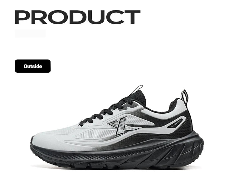 Xtep Herren-Laufschuhe – leicht, atmungsaktiv, stoßdämpfend, strapazierfähig, langlebig, gepolstert – Sneaker 875419110002